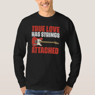 T-shirt Cordes d'amour vraies Citations de musique attaché