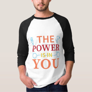 T-shirt Cordon d'alimentation texte typographie personnali