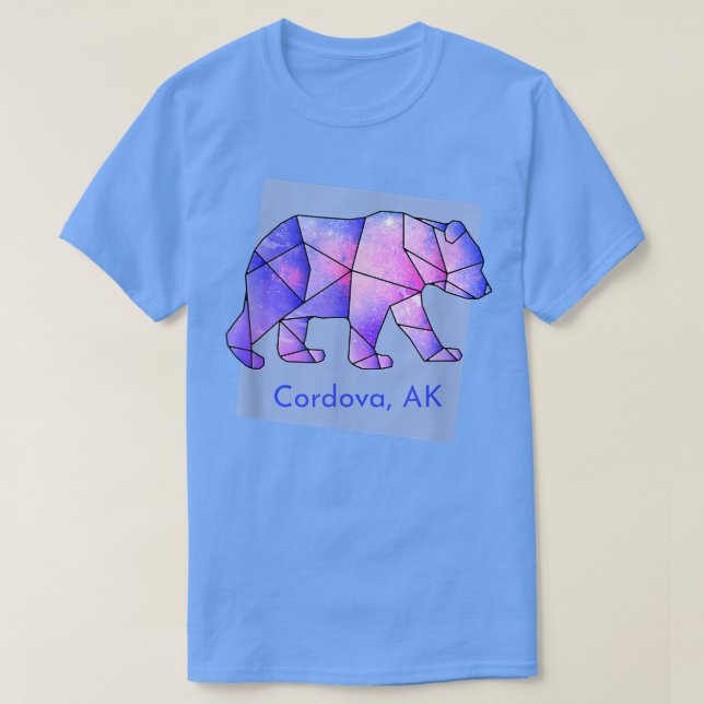 T-shirt Cordova AK Galaxy Ours animal géométrique Abstrait (Design devant)