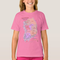 Corée Carte Kids T Shirt