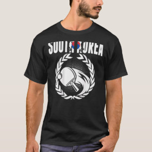 T-shirt Corée du Sud Ping Pong  Support de Tennis de Table