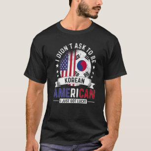 T-shirt Corée États-Unis Drapeaux Fierté Corée du Sud