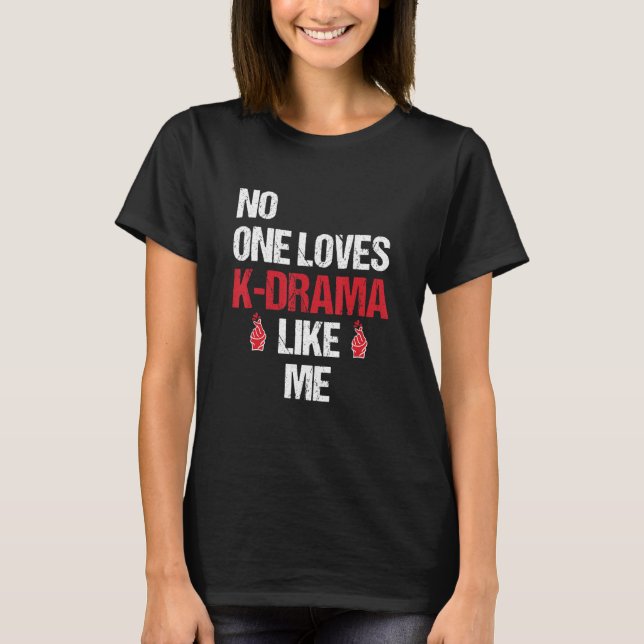 T-shirt Coréen Drama Kdrama Doigt Amour Coeur (Devant)