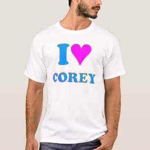 T-shirt COREY TIGER 80's Rétro J'AIME COREY