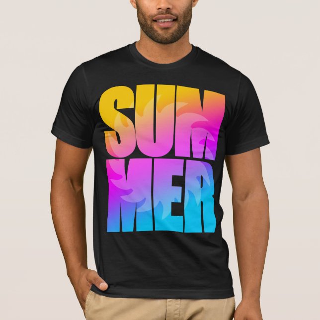 T-shirt Corey Tiger 80s Summer Sun (Devant)