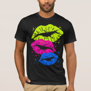 T-shirt Corey Tiger 80s Vintage Lips & Stars Kisses