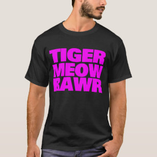 T-shirt COREY TIGRE 80's TIGRE ROSE MIAOU RAWR