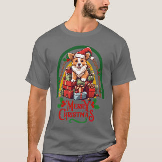 T-shirt Corgi, amis de Noël