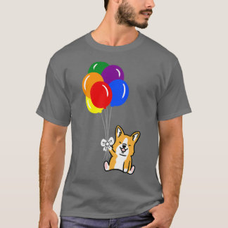 T-shirt Corgi Balloon Gay pride-234