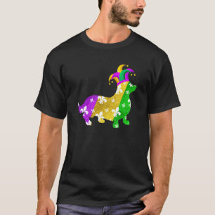 T-shirt Corgi Chien Carnavals Mardi Gras Drôle Amateur de