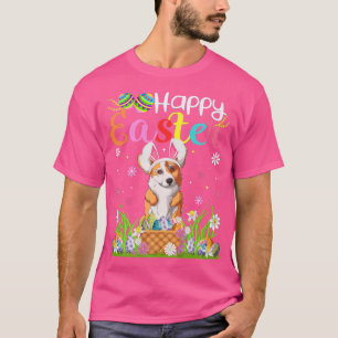 T-shirt Corgi Chien Chasse Oeufs De Lapin Chasse Funny Cor