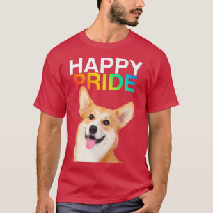 T-shirt Corgi Chien Chien Chien Gay pride Lgbtq Rainbow Qu