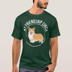 T-shirt Corgi Chien Friendship Circle Funny Chien Propriét