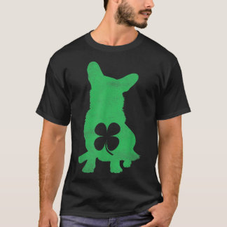 T-shirt Corgi Chien Shamrock St