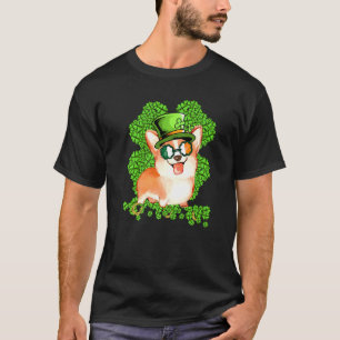 T-shirt Corgi Chien Trèfle St Patrick Jour