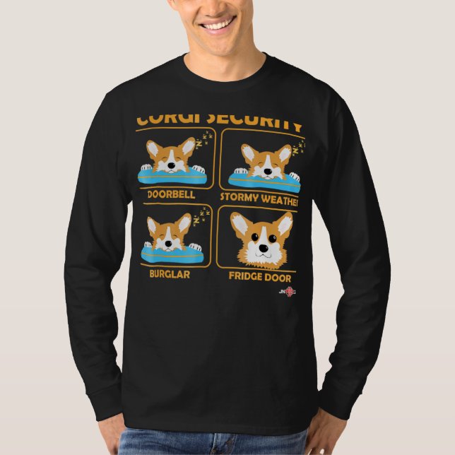 T-shirt Corgi Corgi Sécurité Corgi (Devant)