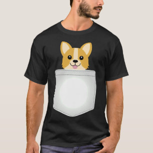 T-shirt Corgi Dans La Poche Drôle