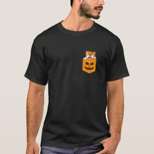 T-shirt Corgi Dans Votre Pochette Avant Chien Halloween