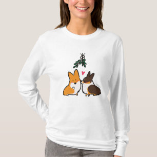 T-shirt Corgi de gui embrassant la chemise