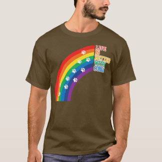T-shirt Corgi Dit Que La Vie Est Meilleure Avec Le Chien D
