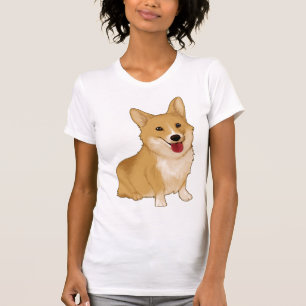 T-shirt Corgi doux et souriant