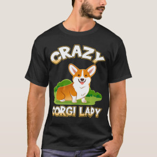 T-shirt Corgi Femme folle Lady Premium