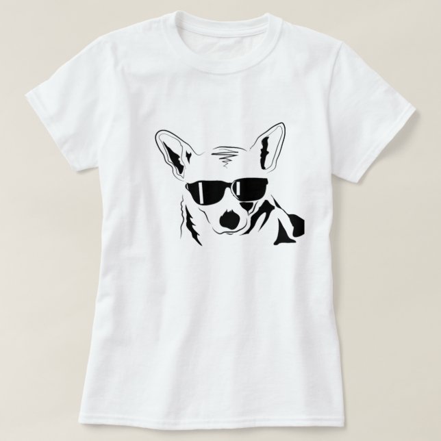 T-shirt Corgi frais (Design devant)