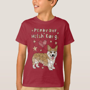 T-shirt Corgi géométrique de Gallois de Pembroke
