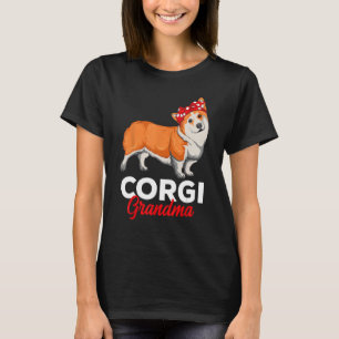 T-shirt Corgi Grandma mignonne Corgi Chien Maman Femme Drô