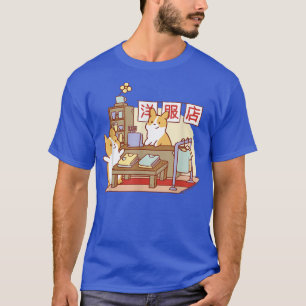 T-shirt Corgi japonais mignon maman chien papa