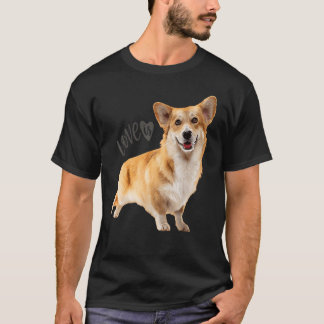 T-shirt Corgi L'amour est maman papa chiot animal familie
