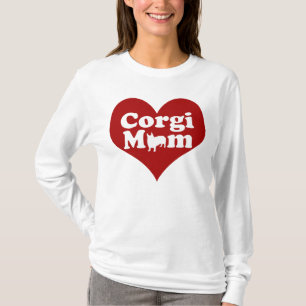 T-shirt Corgi, le coeur rouge
