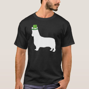 T-shirt Corgi Leprechaun Irlandais St Patrick Jour