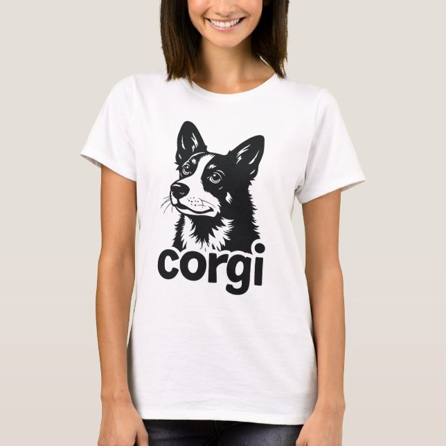T-shirt "Corgi Love for Dog Lovers" (Devant)