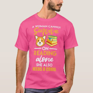 T-shirt Corgi maîtresse lecture et chiens Propriétaire de