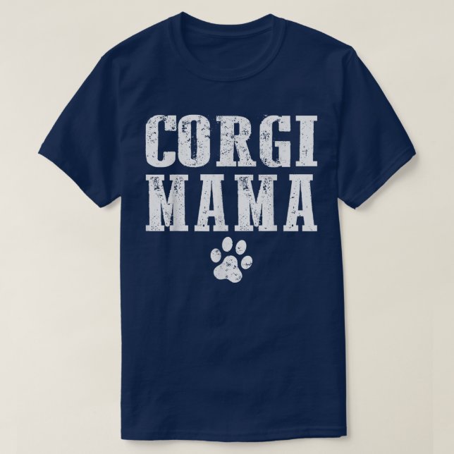 T-shirt Corgi Mama animal mignon chien maman -542 (Design devant)