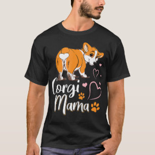 T-shirt Corgi Mama Funny Corgi Chien Maman Kawaii Summer C
