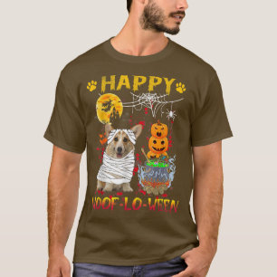 T-shirt Corgi Mummy Happy Woof-lo-ween Citrouille d'Hallow