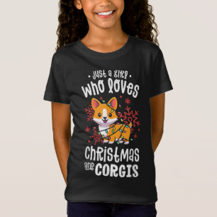 T-Shirt Corgi Noël Juste Une Fille Qui Aime Corgis Noël