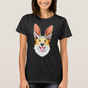 T-shirt Corgi Oreilles de Lapin de Pâques Corgi
