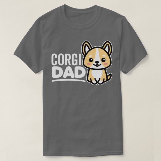 T-shirt Corgi Papa (Design devant)