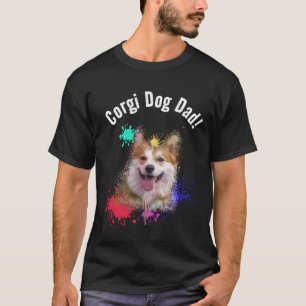 T-shirt Corgi Papa Chien Meilleur Chien Papa Jamais