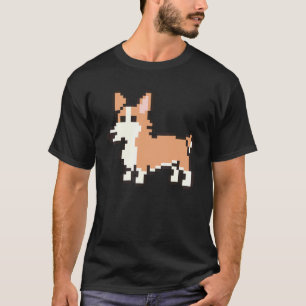 T-shirt Corgi Pixel 8 Bits