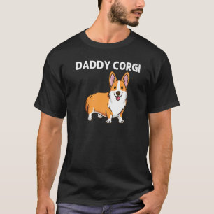 T-shirt Corgi pour hommes papa Welsh Corgi animal chien