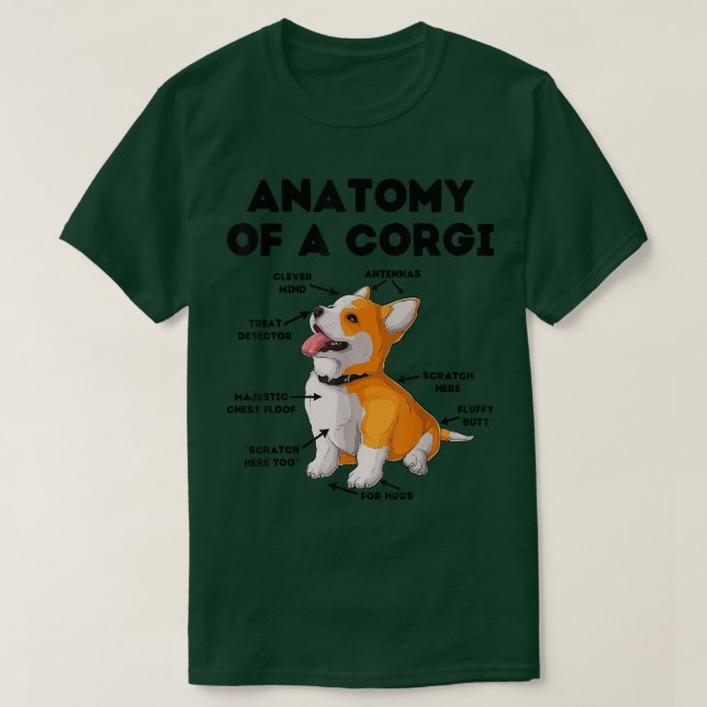 T-shirt Corgi Puppy Lover (Design devant)