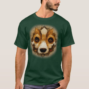 T-shirt Corgi Surreal Steampunk Amoureux des chiens d'oeuv