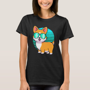 T-shirt Corgi Vintage pour enfants garçon fille Co