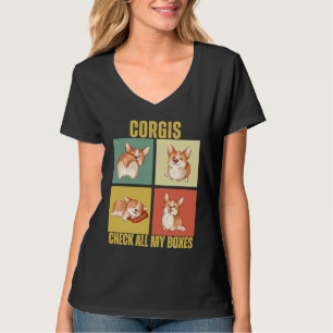 T-shirt Corgis Coche Toutes Mes Cases  Corgi