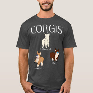 T-shirt Corgis non grillés grillés brûlés Animaux drôles C