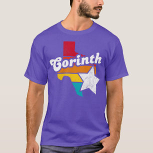 T-shirt Corinth Texas Vintage Souvenir déshabillé 2